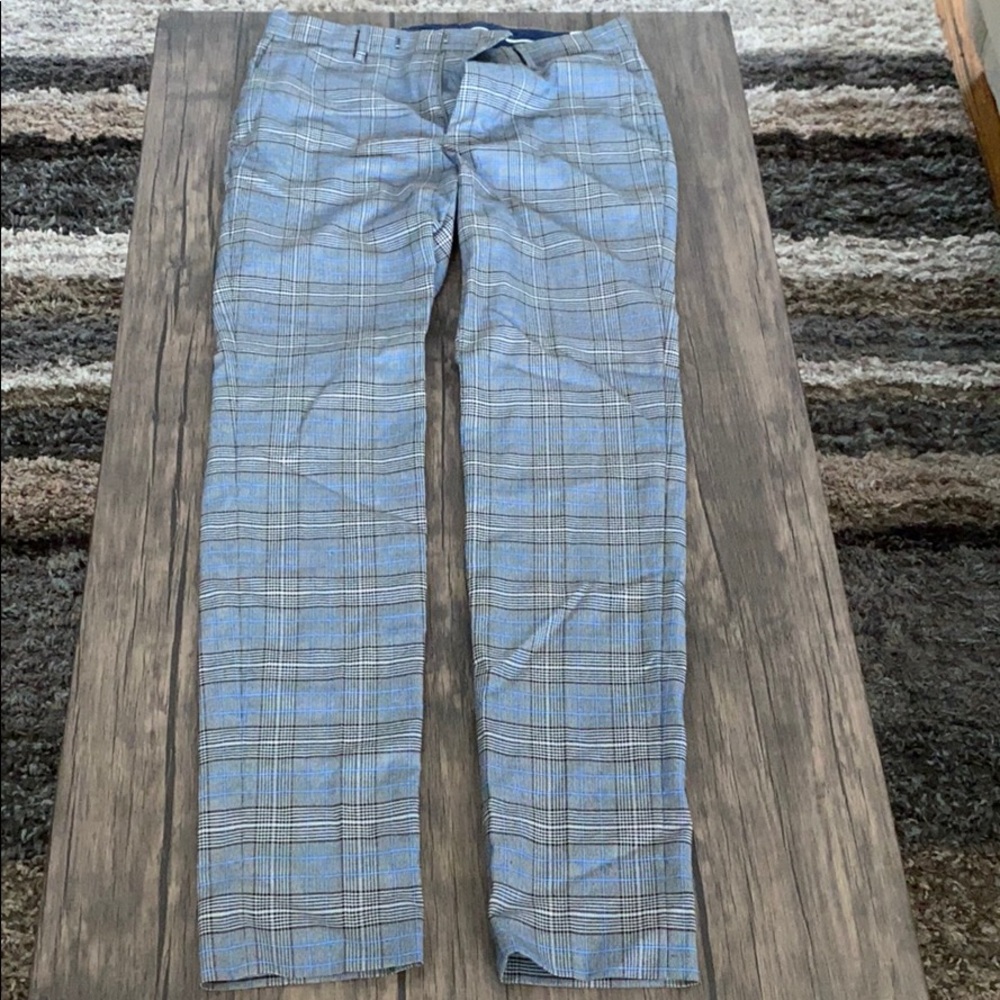 Men’s Topman Plaid Dress Pants